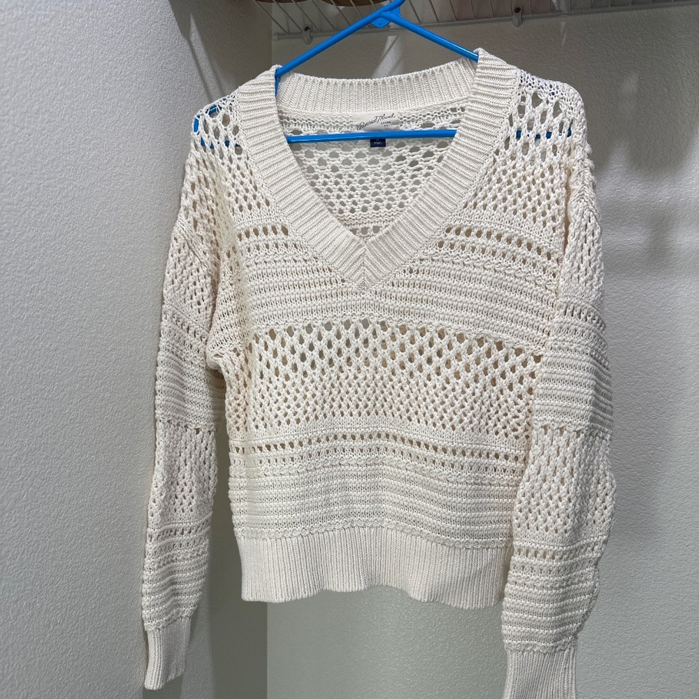 Universal Thread crochet cream sweater